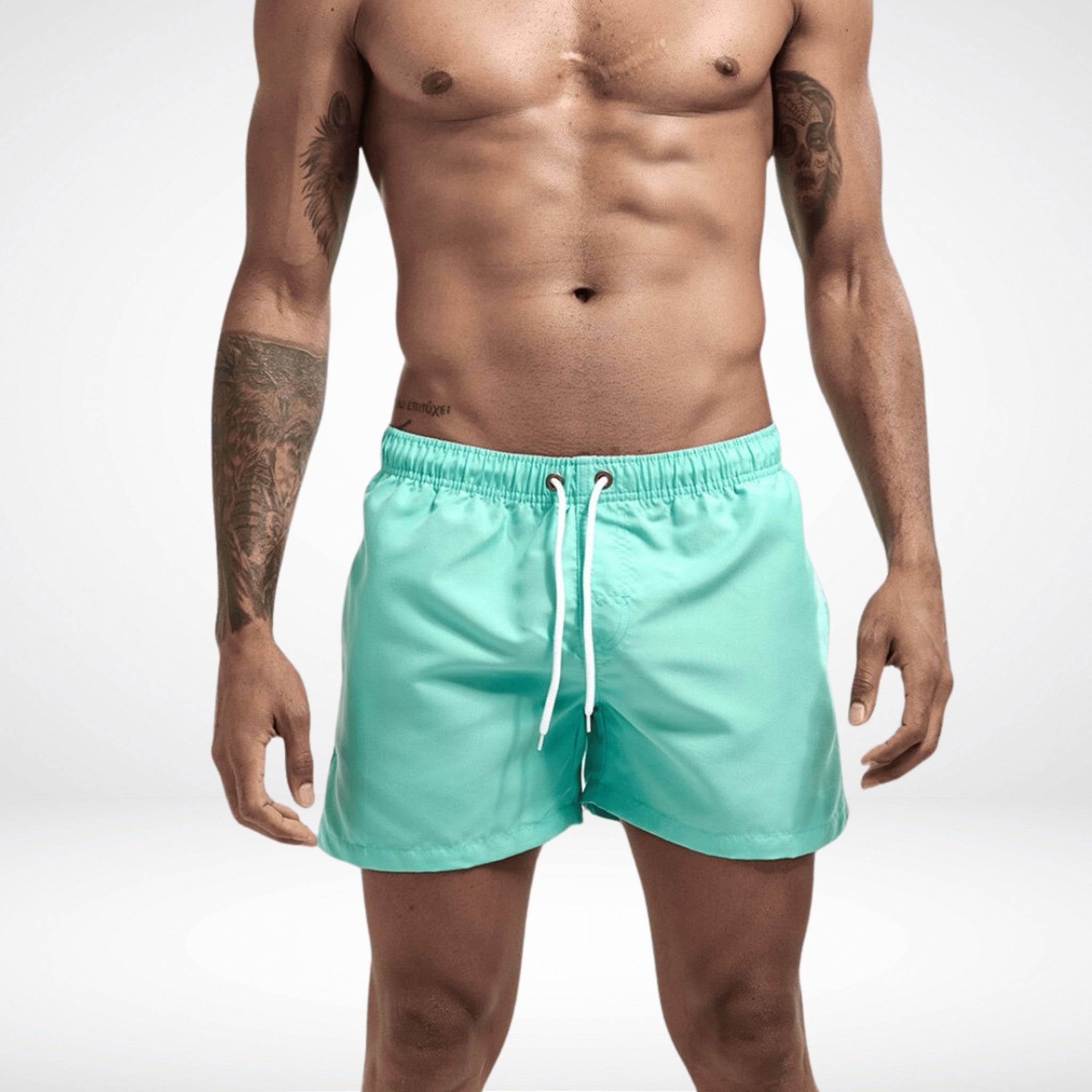 Classic Short Shorts – Men's Short Inseam, Quick-Dry Fit in mint green, combining fresh color with breathable summer comfort.